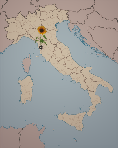 Clicca sulla mappa per trovare I girasoli di Lari